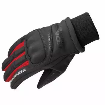 KOMINE WP Protective Winter Gloves for Motorcycles Kitora M 1080 Waterproof Protector for Autumn and Winter - Black/Red GK-816 Spring,