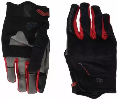 KOMINE защитные перчатки из сетчатой ткани для мотоциклов Brave XL 1049 защитный материал из сетчатой ткани для осени и зимы - черный/красный GK-183 весна, лето,