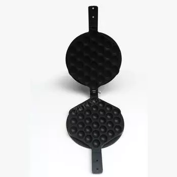 Коммерческая вафельница для выпечки яиц QQ с пузырьковыми шариками, утюг, Гонконгская вафельная форма для яиц, форма для торта, электрическая машина, антипригарная пластина чёрный