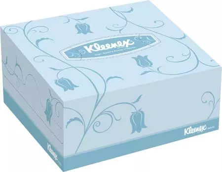 Коммерческие бумажные салфетки Cresia Kleenex, полупрозрачные, идеально подходят для гостей отеля, 50 пар x 96 коробок 43061 [Распродажа в коробках] 2-слойные (номера премиум-класса) (100 листов)/КОРОБКА белый