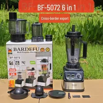 Коммерческий блендер из нержавеющей стали 6 в 1 объемом 3 л, мясорубка, измельчитель льда, соковыжималка