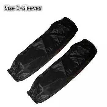 Коммерческий комплект из ПВХ, фартук с рукавами для ресторана, домашней кухни, кулинарии, ремесленные фартуки для женщин и мужчин 1 чёрный
