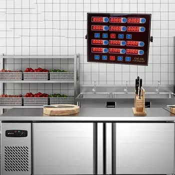 Коммерческий кухонный таймер, 12 каналов, светодиодный экран, кухонные принадлежности, фритюрница для хлебобулочных изделий для