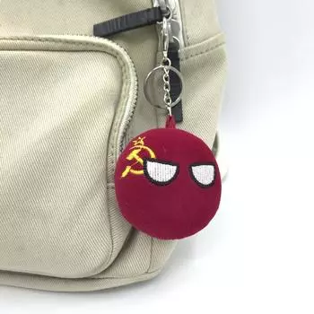 [Коммуна Шисан] Советский мяч Советский русский мяч Русский мяч Школьная сумка Мобильный телефон Подвеска брелок Анимация Периферийные устройства diameter 7cm