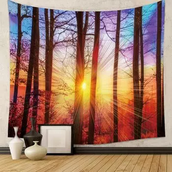 Комната Богемский ветер трансформирует фоновую ткань, чтобы украсить фоновую картину, чтобы повесить ткань на стену 130*150CM