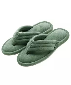 Комната для после модального хлопка ворс комната 23 см [Broccoli House] тапочки, в помещении, махровые, моющиеся, сандалии, стринги, зори, банные, летние, обувь, мужские, зелёный