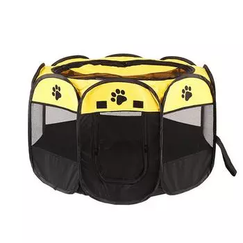 Комната для родов у кошек Складная клетка для кошек Загон для животных Палатка для животных Гнездо для родов у кошек Восьмиугольная клетка Будка для собак Клетка для собак 90*90*58cm