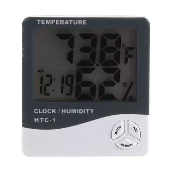 Комнатный термометр высокой точности с большим экраном и функцией будильника цифровой гигрометр для дома