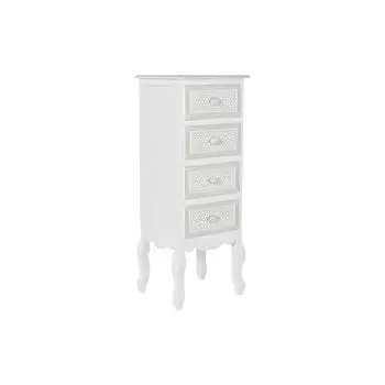 Комод DKD Home Decor 40 x 34 x 101 см Белое дерево МДФ Дерево Романтик