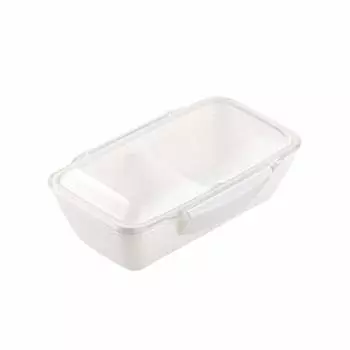 Komorijushi Lunch Box Antibacterial Dome Lunch Box White 500ml Contains Antibacterial Agent Simple Timeless Design