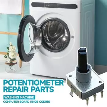 Компьютерная плата барабана стиральной машины Samsung/Sanyo/LG, ручка, привод, энкодер, потенциометр (12 передач, 5 футов) Аксессуар 1 шт. One Size серебряный
