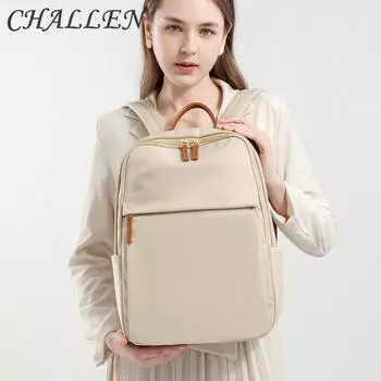 Компьютерная сумка, женская весенне-летняя простая модель сумки через плечо из ткани Оксфорд большой вместимости, рюкзаки для путешествий и отдыха medium коричневый