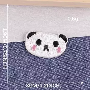 Компьютерная вышивка Этикетка Мультфильм Милые животные Аватар Вышивка Чжан Цзай Аксессуары для одежды Аксессуары для одежды Нашивка Самоклеящаяся наклейка на ткань B3R-A-4-3 * Self-adhesive