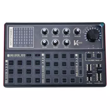 Компьютерная звуковая карта Live Multi DJ Mixer Эффекты Voice Changers Светодиодная подсветка Звуковая плата для компьютерной игры