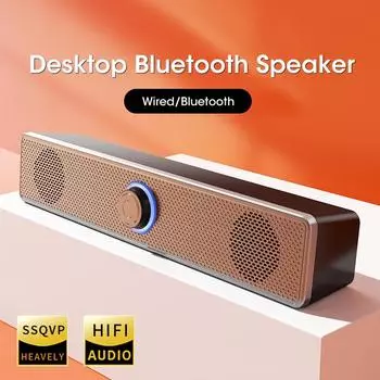 Компьютерные колонки Bluetooth, проводная звуковая панель объемного звучания, стерео сабвуфер, звуковая панель для настольного ноутбука, мини-система домашнего кинотеатра