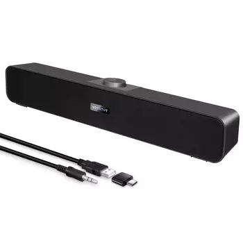 Компьютерные колонки Проводные USB настольные колонки Стерео USB-питание настольных колонок Звуковая панель для ноутбуков Колонки для ПК Планшета Настольный компьютер Мобильный телефон Ноутбук MP3 (2021