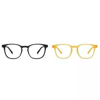 Компьютерные очки HUSTLR Zero Power Bluecut с антибликовым покрытием | Очки Peyush Bansal | Для мужчин и женщин | Большие | LB E14058 Combo Pack