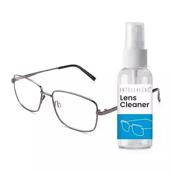 Компьютерные очки Intellilens Square Blue Cut для защиты глаз с чистящим средством для линз | Нулевое энергопотребление, антибликовое покрытие | (57-16-145)