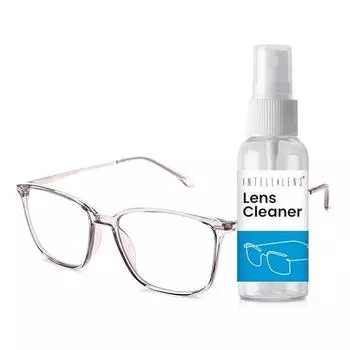 Компьютерные очки Intellilens Square Blue Cut для защиты глаз с чистящим средством для линз | Очки с фильтром синего света | (55-17-145)