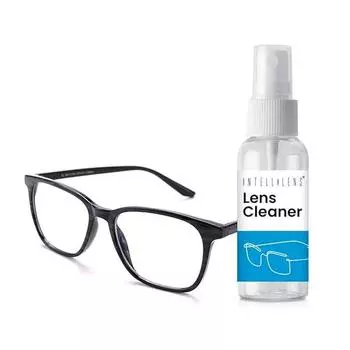 Компьютерные очки Intellilens Square Blue Cut для защиты глаз с чистящим средством для линз | Очки с фильтром синего света |(45-17-140)