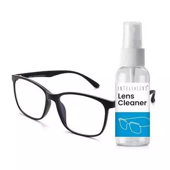 Компьютерные очки Intellilens Square Blue Cut для защиты глаз с чистящим средством для линз | Очки с фильтром синего света |(56-17-140)