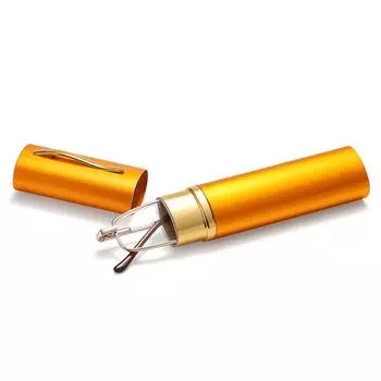 Компьютерные очки, мини-складные очки для чтения, женские и мужские + 1,0 до 4,0, портативный контейнер, очки-ручки для пресбиопии с коробкой Strength 4.0x