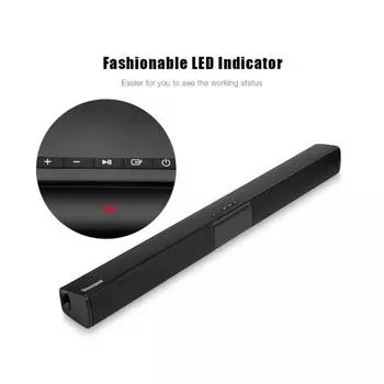 Компьютерный динамик с микрофоном, встроенный, роскошный, семейный, гостиная, стерео, беспроводной, Bluetooth, сабвуфер, длинный динамик 550x50x50mm.. чёрный