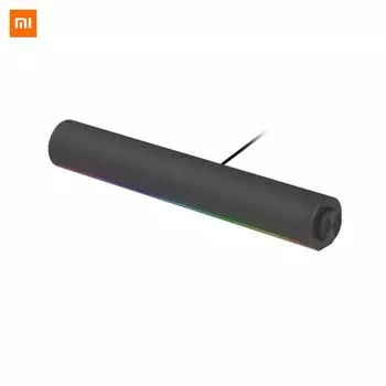 Компьютерный динамик XIAOMI Redmi, четырехблочный, двухканальный, стерео RGB, окружающая подсветка, Bluetooth 5.0, встроенный микрофон, ручка управления