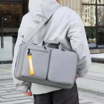 Компьютерный рюкзак, рюкзак большой емкости, многофункциональный, трехфункциональный, деловой, дорожный, мужской, школьная сумка для отдыха One Size серебряный серый