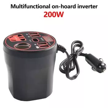 Компьютеры DC V USB выход Автомобильный инвертор Разъем USB Длина кабеля Заряжаемое использование Большая выходная мощность синий