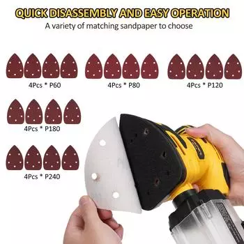 Компактная электрическая шлифовальная машина для деталей 13 000 OPM с пылесборником Мощность 220 Вт, 1,6 А, шлифовальная машина с US Plug жёлтый