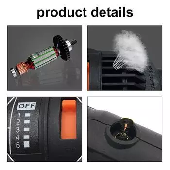 Компактная электрическая шлифовальная ручка для полировки камня, гравировка, шлифовка, резьба по металлу US Plug разноцветный