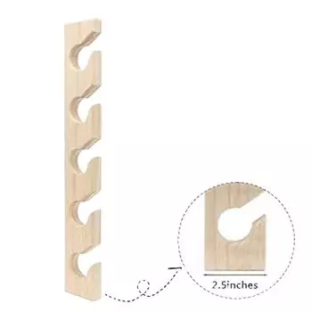 Компактная деревянная вешалка для шляп, настенная подставка для бейсболок, вертикальный держатель для бейсболок, спальня коричневый