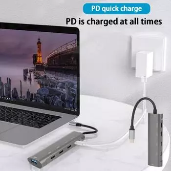 Компактная док-станция для ноутбука Расширение порта USB 3.0 Plug and Play