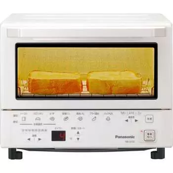 Компактная духовка Panasonic Toast Done с автоматической регулировкой, 8-уровневая регулировка температуры, белый цвет NB-DT52-W