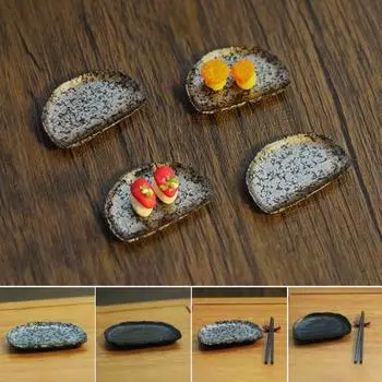 Компактная функциональная красивая миниатюрная тарелка для приправ в японском стиле, модель кукольного домика для суши D