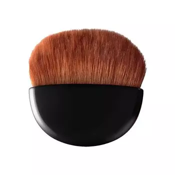 Компактная кисть для пудры Powder Face Made in MC (Кисть для макияжа, Кисть, Кисть, Портативная, Тонкая, Япония, Черная) [Коллекция МЕЙКО]