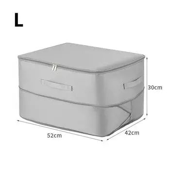 Компактная компрессионная сумка-тоут для хранения, сверхмощный универсальный прямоугольный тканевый органайзер для одеял, одежды и одеял