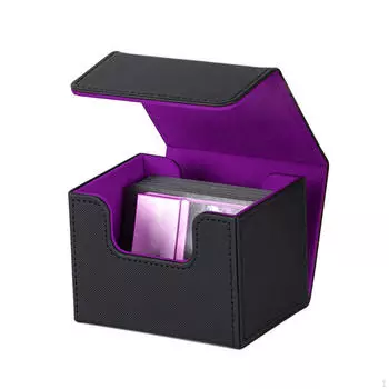 Компактная коробка-держатель для игровых карт — удобные решения для хранения коллекций фиолетовый