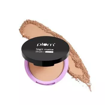 Компактная матовая пудра Plum Legit Matte без талька с SPF15 | Легкая | Sunset Bronze - 125Y (Средний, теплый оттенок)…