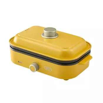 Компактная мини-плитка для 1-2 человек с крышкой, паровая посуда, продается отдельно, глубокая кастрюля Takoyaki для повседневного использования, для домашних вечеринок, широкий выбор цветов канарейка желтый