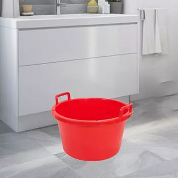 Компактная миска для мытья овощей для приготовления пищи на открытом воздухе и кемпинга красный