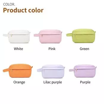 Компактная многоцелевая мини-сумка: Хранение помады, ключей, ювелирных изделий, монетниц и косметики оранжевый