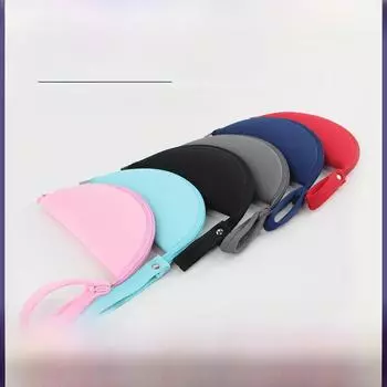 Компактная многофункциональная сумка для хранения мыши, гарнитуры и зарядного устройства розовый