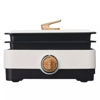 Компактная плита Doshisha с пластиной для уменьшения дыма и книгой рецептов из натурального дерева