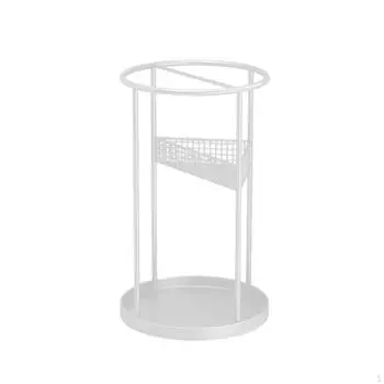 Компактная подставка-бочка для зонтов, для тростей и бытового использования белый