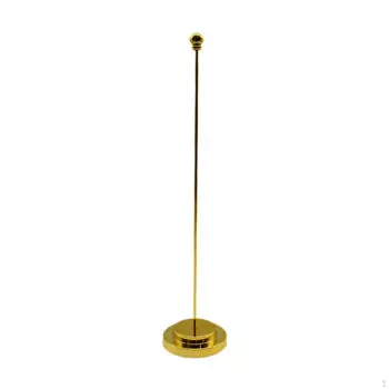 Компактная подставка для флага на стол с металлическим основанием gold