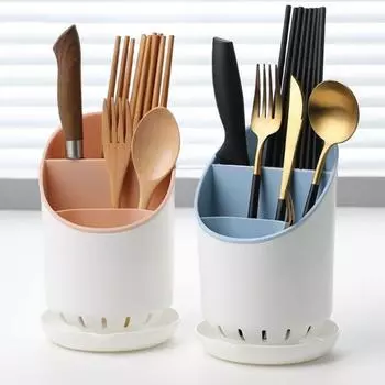 Компактная полка для хранения посуды Большая емкость Бытовая сливная стойка Совок Ложка Клетка