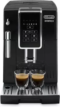 Компактная полностью автоматическая эспрессо-машина DeLonghi Dinamica ECAM35015BH черного цвета