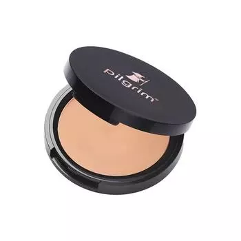 Компактная пудра Pilgrim Warm Sand Matte Finish для всех типов кожи, впитывает жир, маскирует и придает коже сияние, 70 грамм, крем